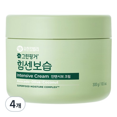 그린핑거 힘센보습 인텐시브 유아크림, 300g, 4개