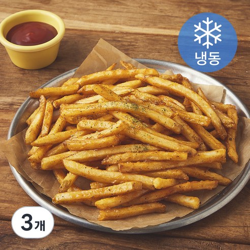 맥케인 케이준 시즌드 베터드 양념감자 (냉동), 2kg, 3개