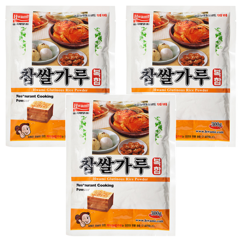 화미_찹쌀가루 복합70%, 300g, 3개