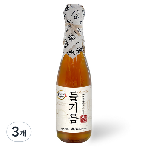 복이네먹거리 통들깨로 만든 진한맛 들기름, 300ml, 3개
