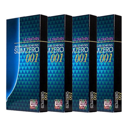 유니더스 슬림제로 001 초박형 콘돔, 8개입, 4개