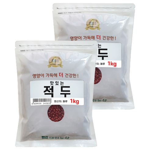 대한농산 맛있는 적두, 1kg, 2개