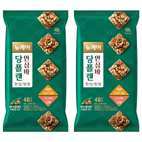 뉴케어 당플랜 안심바, 480g, 2개