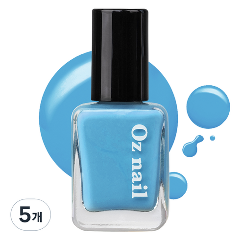 오즈네일 샤인 무드 네일 컬러 매니큐어, NE07 블루마린, 8ml, 5개
