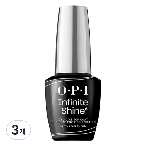 오피아이 인피니트 샤인 젤 라이크 매니큐어, 탑코트, 15ml, 3개
