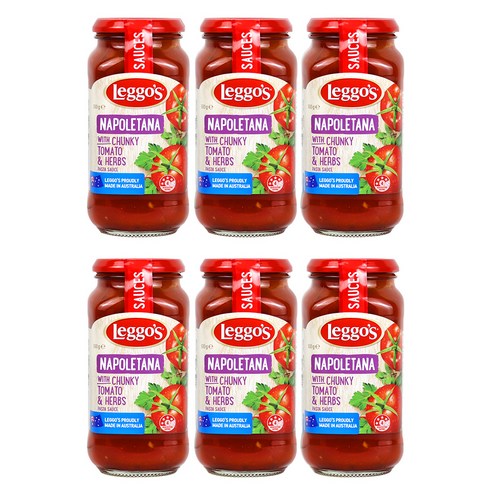 레고스 나폴리타나 파스타 소스, 500g, 6개