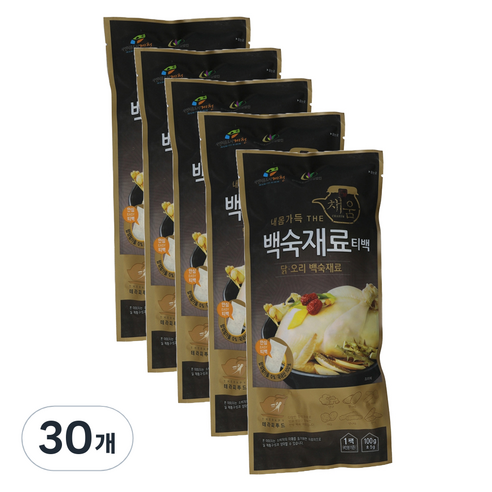 한국감초영농조합법인 내몸가득 THE채움 백숙재료 티백, 30개, 100g