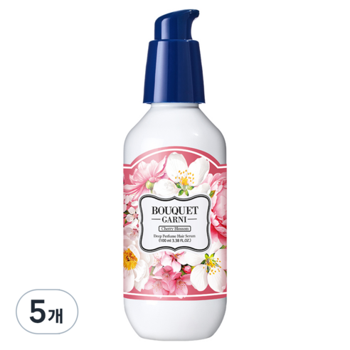 부케가르니 여성용 딥퍼퓸 헤어세럼 체리블라썸, 100ml, 5개