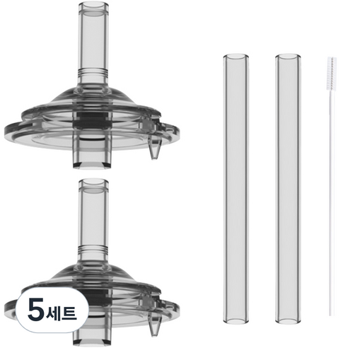베베락 아이와 교체용 빨대 꼭지 2p + 스트로우 270ml 2p + PP솔 세트, 5세트