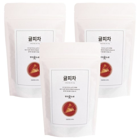 청년농원 저온가공 귤피차 삼각티백, 1g, 50개입, 3개