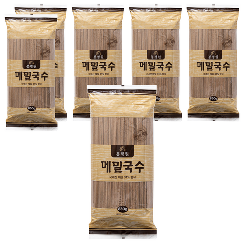 봉평원 메밀 국수, 850g, 6개