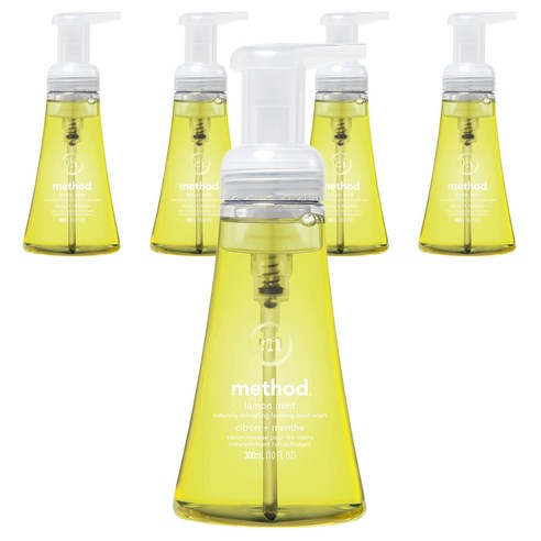 메소드 거품 핸드워시 레몬민트, 300ml, 5개