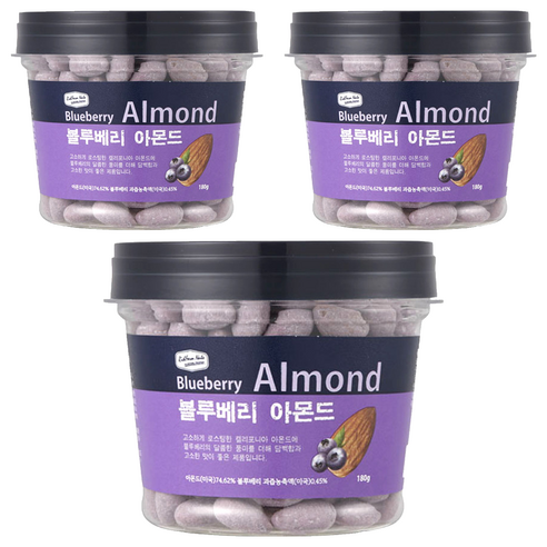 리치팜너트 블루베리아몬드, 180g, 3개