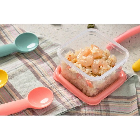 엄마의 사랑을 담아, 안전하고 편리하게 - 베베락 엘파 큐브 이유식 용기