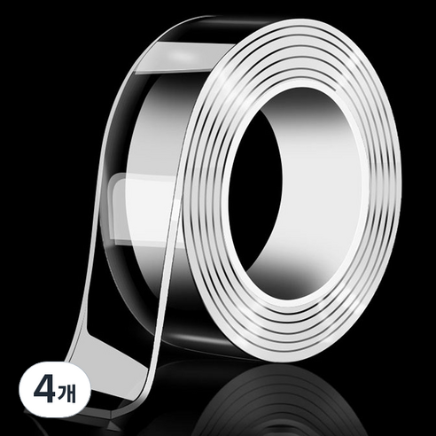 알로데 마킹 방수 초강력 양면 테이프 TYPE04 두께 2mm x 폭 2cm x 길이 5m, 4개
