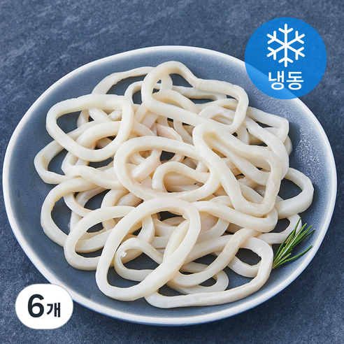 어보선 손질 껍질벗긴 오징어링 (냉동), 6개, 250g