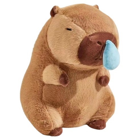 다다랜드 콧물 흘리는 카피바라 인형, 45cm, 혼합색상, 1개