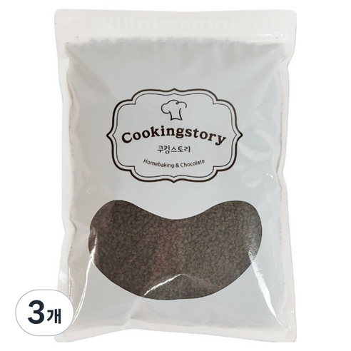 쿠킹스토리 초코크런치, 1kg, 3개