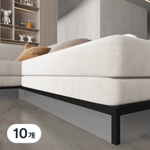마켓플랜 침대 소파 PVC 가림막 S, 투명, 10개