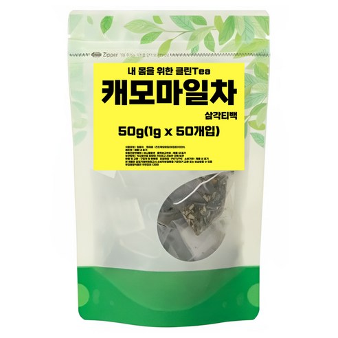 비니플랑센 내 몸을 위한 클린티 캐모마일 차 삼각티백, 1g, 1개, 50개입