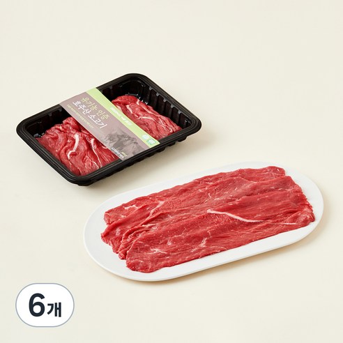 동원홈푸드 유기농 인증 정육 불고기용 (냉장), 200g, 6개