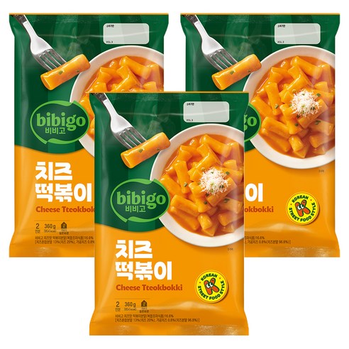 비비고 치즈떡볶이, 360g, 3개