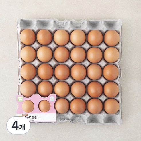 농협 무항생제 인증 신선 특란 1.8kg, 4개, 30구