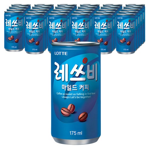 레쓰비 마일드 캔커피, 175ml, 30개