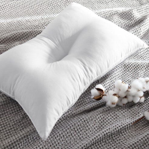 합리적인 가격으로 숙면을 선물하는 네모라인 지퍼형 낮은 베개솜