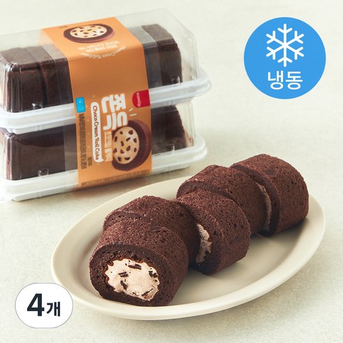 삼립 쫀득 초코크림 롤케익 (냉동), 120g, 4개