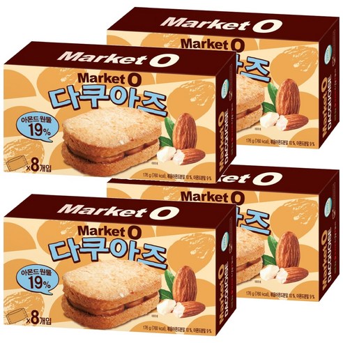 오리온 마켓 오 다쿠아즈, 176g, 4박스