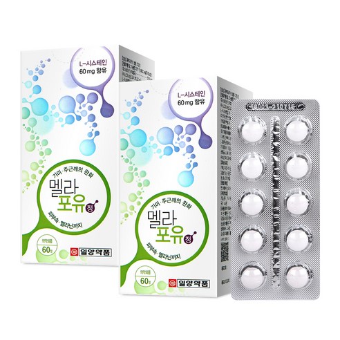 일양약품 멜라 포 유정, 60정, 633mg, 1개