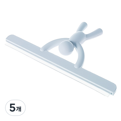 블럭마트 욕실 타일 청소 물기제거 스퀴지, 5개, 블루