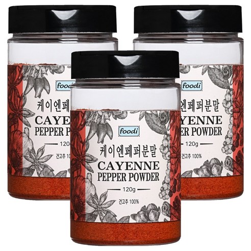foodi 케이엔페퍼분말, 120g, 3개