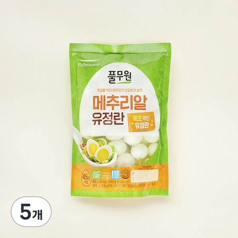 풀무원 깐메추리알 유정란, 450g, 5개