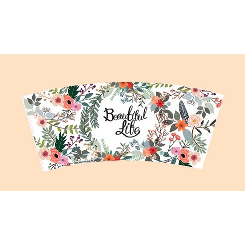 로앤그린 투고팩 플라워 종이컵 390ml(13온스), 로켓배송, 할인가격