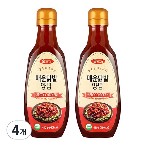 움트리 매운닭발양념, 450g, 4개