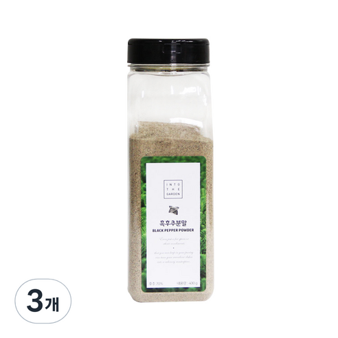 딜리셔스마켓 흑후추분말, 400g, 3개