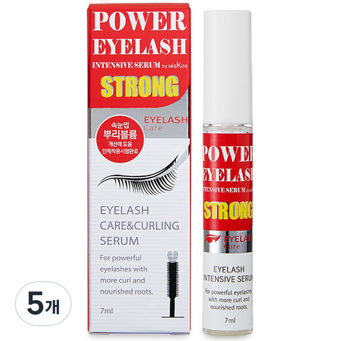동성제약 파워아이래쉬 속눈썹영양제, 7ml, 5개