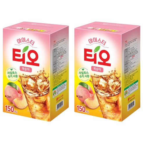 티오 아이스티 복숭아맛, 13g, 150개입, 2개