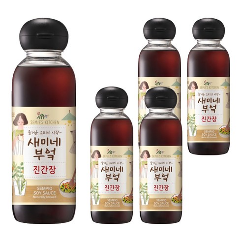 새미네부엌 진간장, 450ml, 5개