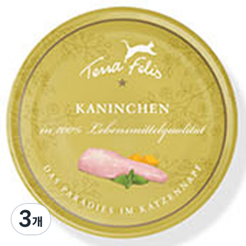 테라펠리스 고양이 사료, 토끼, 80g, 3개