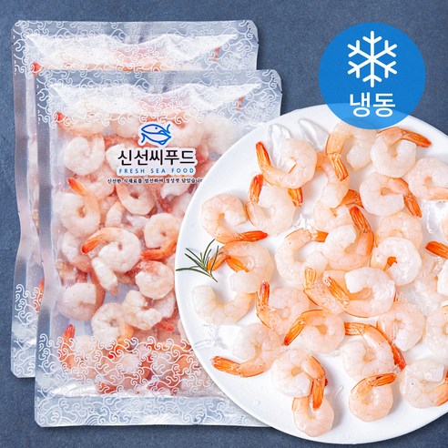 신선씨푸드 자숙 흰다리 새우살 (냉동), 200g, 2개
