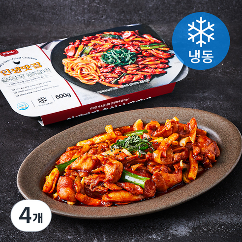 고급진 인생맛집 춘천식 닭갈비 (냉동), 600g, 4개
