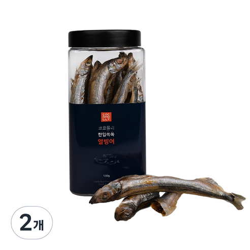 코코몰리 반려동물 한입쏙쏙 트릿 동결건조간식, 열빙어, 130g, 2개