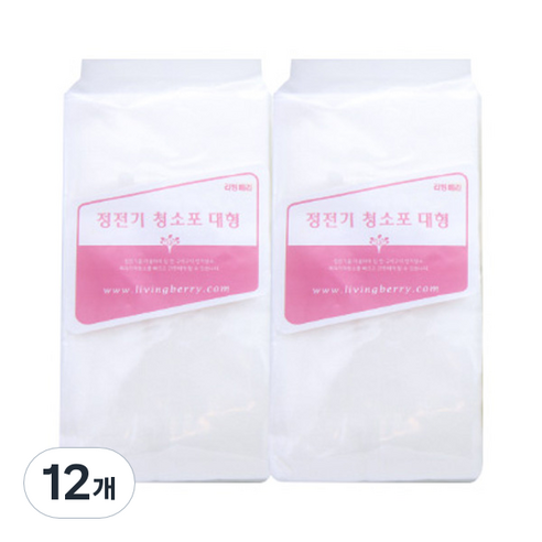 리빙베리 정전기 청소포 일반형 40매, 12개
