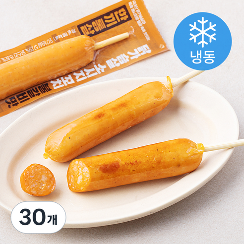 한끼통살 닭가슴살 소시지 꼬치형 불갈비맛 (냉동), 70g, 30개