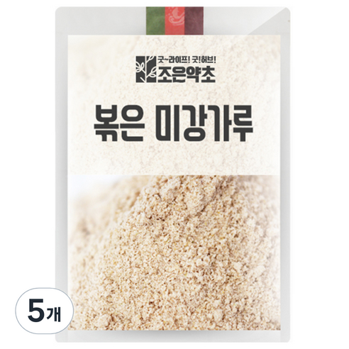 조은약초 볶은 미강 가루, 600g, 5개