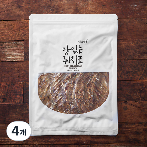 더먹다 맛있는 쥐치포, 4개, 200g