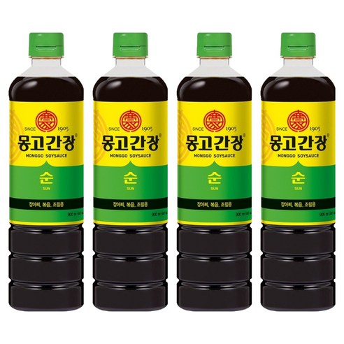 몽고간장 순간장, 900ml, 4개